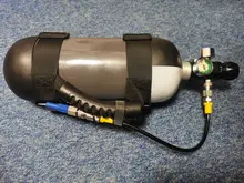 Refill-Adapter Charging-Valve Air-Filling-Station M18x1.5 400bar with 6000psi-Gauge 50cm