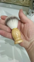 Brocha de afeitar para hombre, herramienta de afeitar con mango de madera, 2020