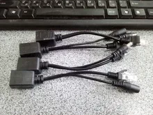 Anpwoo caliente de Cable POE pasivo de Cable adaptador de Ethernet inyector divisor POE módulo de fuente de alimentación 12 v 48v para cámara IP