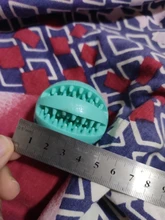 Bola de juguete interactiva para perro, Bola de goma natural con fugas, Limpieza de dientes, 5cm/7cm/11cm, nueva mascota de sandía