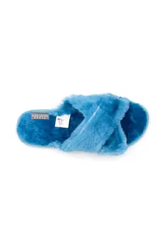 

Pegia Genuine Fur Cross Women Home Slipper 191096
