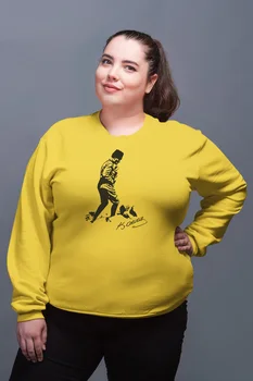 

Angemiel Wear Kemal ATATURK Yellow Women Sweatshirts