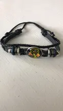 Cobra Kai-pulsera de cuero para seguidores, brazalete de cuero para amantes de la Opera americana