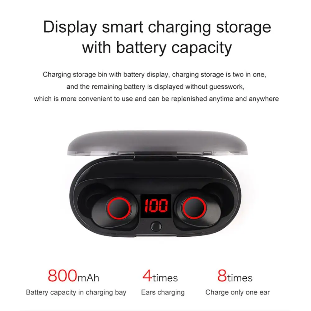 30 шт. комплект J29 Bluetooth 5,0 TWS дисплей батареи мини беспроводные наушники Близнецы наушники с аккумулятором чехол Hands Free