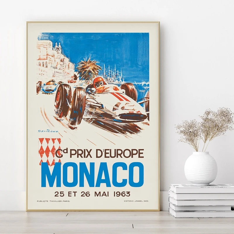 1963 Monaco Grand Prix Prints