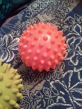 Pelota de Yoga y masajes con pinchos de PVC, 70mm, punto de disparo, deporte, Fitness, dolor en el pie, estrés, alivio del músculo, pelota de relajación, herramienta de cuidado saludable