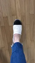 Zapatos de pescador para mujer, mocasines Chatos informales de lona de cáñamo, cómodos, novedad de otoño