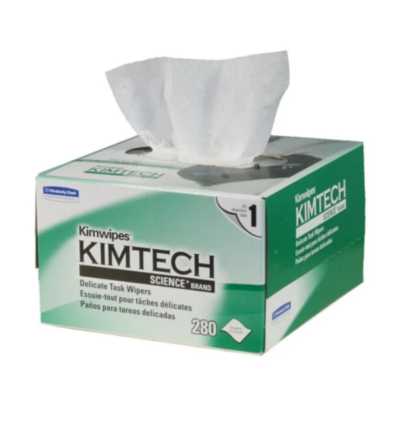 Поддержка FiberCleaningTool Kimwipes dustfreepaper280 шт/коробка деликатные Стеклоочистители