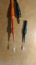 Aguja de perforación de aislamiento, multímetro no destructivo, sondas de prueba, rojo/Negro, 30V-60V, para enchufe de plátano, 2 uds.