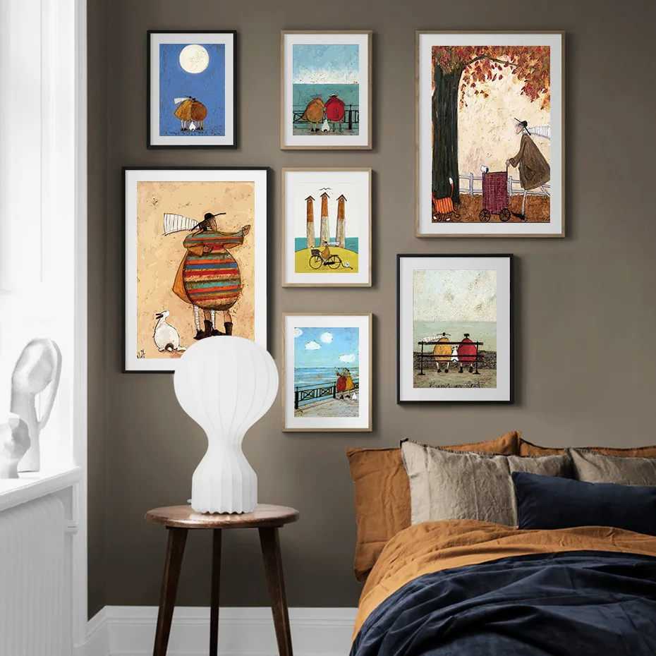 Современные Холст для Живописи Северной Аннотация Нефти Плакат Печати Wall Art Pictures