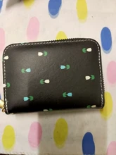 Tarjetero de piel sintética para mujer, Cartera de 9 Bits/10 Bits + 2 posiciones grandes con cremallera, Tarjetero con personajes bonitos