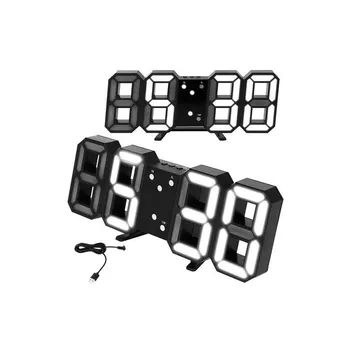 

Electronic clock alarm clock with LED alarm thermometer 9143