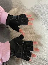 Guantes deportivos con soporte de muñeca para niños, para entrenamiento, bicicleta, medio dedo