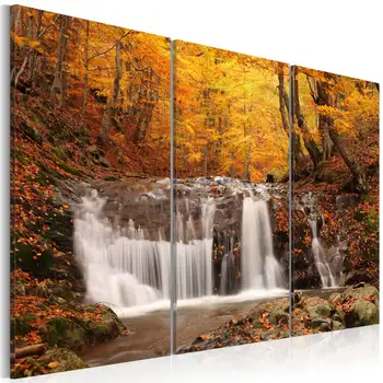 

Picture-waterfall trees autumn-60x40 cm