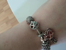 Plata de Ley 925 auténtica Ariel, abalorio compatible con pulsera Pandora Original y brazalete, fabricación de moda, joyería DIY para mujeres CMC006, 100%