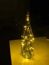Light-Bar Wine-Bottle-Light Led-String Battery-Powered Cork Birthday-Party DIY 1m/2m
