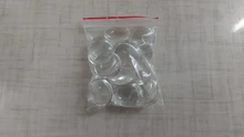 Aclovex-cabujón de cristal transparente para fabricación de joyas, cabujones redondos con parte trasera plana de 12mm, 20mm y 25mm, 1 paquete