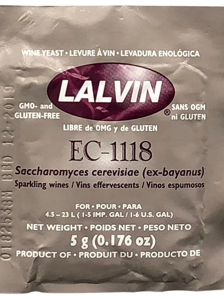 Винные дрожжи Lalvin EC-1118 5 г на 23 литра | Дом и сад