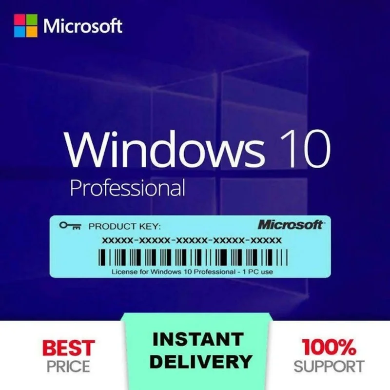 Win10-activación de código Pro-Key, producto, versión completa, 1-Min, 1-Min