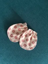 Guantes antiarañazos de algodón para bebé, protección facial para recién nacido, mitones guante, accesorios infantiles, 100%
