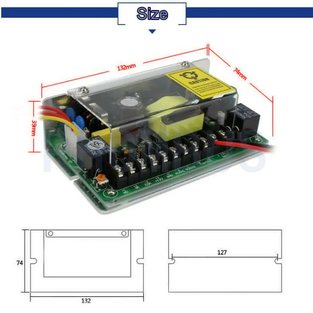 AC100-240V до 12 V/5A с источником питания резервного копирования Батарея для двери доступа Управление