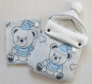 

Комплект вязаный «Морячок» ЗИМА Комплекты на выписку и для прогулок 0-6 мес