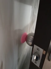Almohadilla de goma silenciosa para proteger la pared, pegatinas autoadhesivas, Tope de puerta, estilo Golf, productos para el hogar