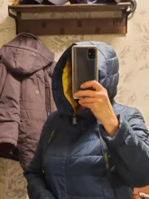 Women Jacket Spring-Collection Hood Designer MIEGOFCE Zipper with And Medium Knee-Length