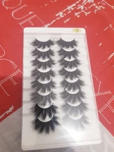 5/8 pares 3D visón pestañas 20mm pestañas 3D de pestañas falsas naturales NATURALES DE Pestaña de visón extensión belleza maquillaje pestañas