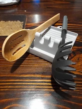 Spoon Rest Storage-Rack Stand Lid-Holder Tableware Kitchen-Organizer Plastic 