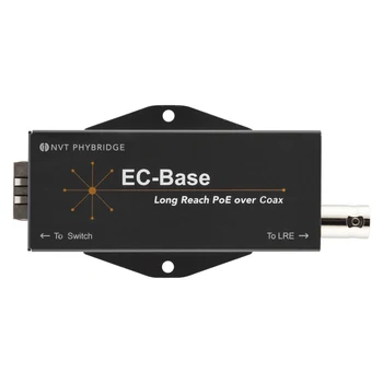 

Phybridge Change PoE On Coax EC-Base: PoE Extender ++ Long Range for EoC Black