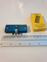 Llave para Mesa de dos garras, cubierta trasera de reloj, herramienta de apertura, removedor Rectangular ajustable, Kit de reparación de reloj, ajustador de calibre de 52mm