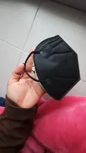 10-100 Uds ffp2mask KN95 máscaras 5 capas cara boca máscaras reutilizable Filtro de protección KN95 respirador fpp2mask CE negro Mascarillas