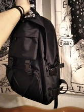 Mochila moderna impermeable para hombre y mujer, morral escolar antirrobo para ordenador portátil, de viaje, color negro