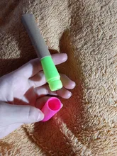 Agujas de ganchillo para cabello trenzado Jumbo y trenzas de ganchillo, 1 unidad, 15Cm, Color rosa y limón, de plástico para tejer