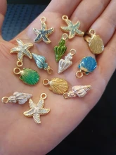 Necklace DIY Bracelet Anklet Craft Charms Handmade-Accessories Starfish Ocean-Pendants