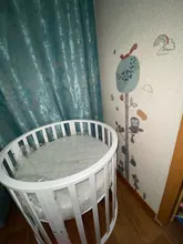 Mural Decals Wallpaper Decor Height-Measure Animal-Trees Nursery Forest Creative Nordic Modern