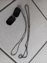 Cadena de bolas de acero inoxidable para colgante, collar de Rolo, resistente al agua, color negro, ancho de 1,5mm-4,5mm, venta al por mayor