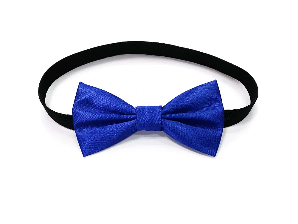 Бабочка на резинке синяя