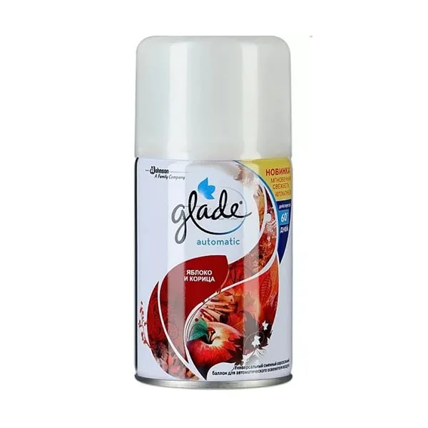 Glade сменный баллон яблоко и корица автоматический 269 мл. баллон освежитель воздуха glade. баллон освежитель воздуха glade. сменный баллон для glade автоматик свежесть белья, 269мл. сменный баллон glade automatic 269мл пион и сочные ягоды.