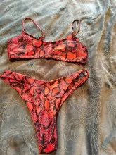 Bikini con push-up para mujer, moda de baño de piel de serpiente, bañador de leopardo para mujer, ropa de baño para mujer, ropa de playa