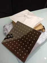 EVERSO-Cabezal de ducha de lluvia de acero inoxidable, ultrafino, acabado cromado, redondo y cuadrado, 12/10/8/6/4 pulgadas