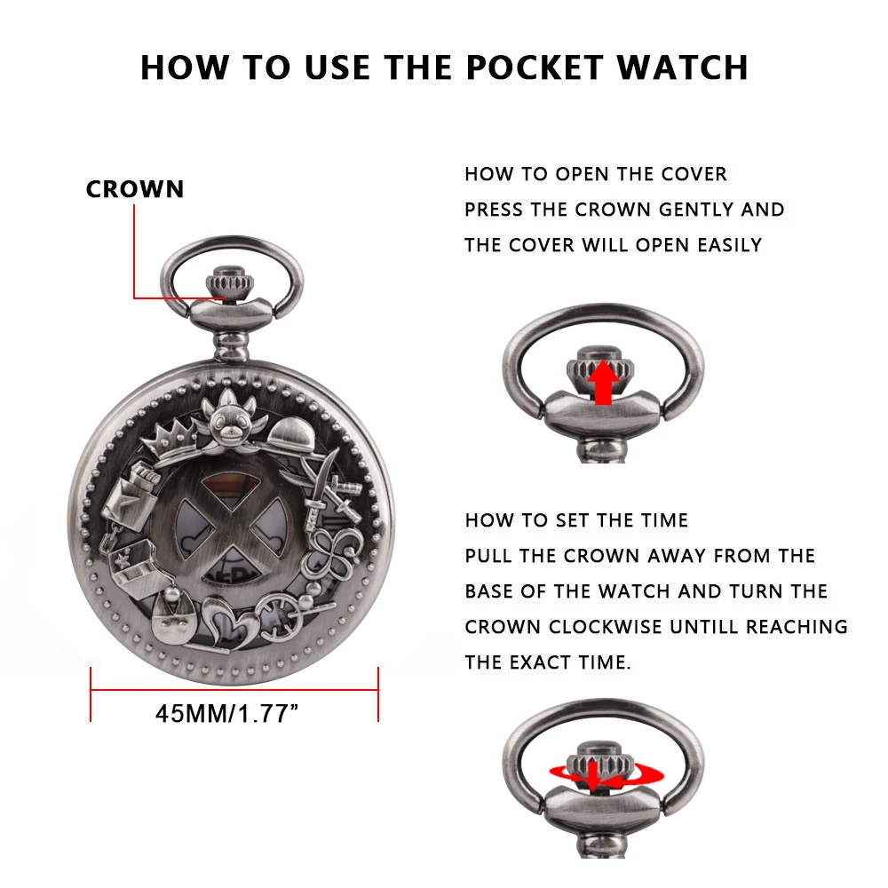 Рисунок 6 - Винтажные кварцевые карманные часы-скелетоны