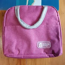 Fiambrera enfriadora para la comida de mujer y niños, bolsa de lona aislada portátil de patrón funcional, bolso térmico para picnic, almuerzo