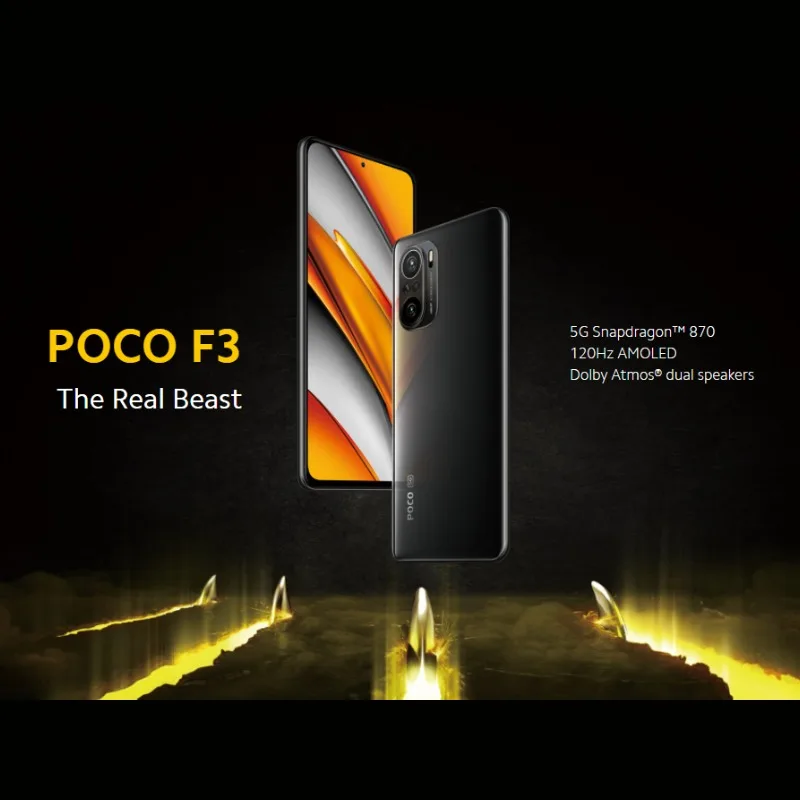 [Global Version] POCO F3 8GB RAM 256GB ROM (Brand New / Sealed) Snapdragon 870 Smartphone Mobile Phone Free Shipping