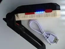 Portable LED Flashlight Power-Display Magnet-Design Camping Lantern Waterproof COB 