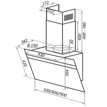 Кухонная вытяжка MAUNFELD Medway 60 белый/сатин