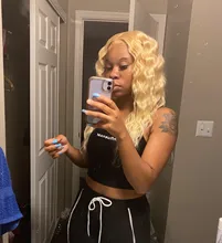 QUEEN BEAUTY-mechones de pelo rubio rizado brasileño, pelo humano Rubio de ondas profundas, trama de pelo de 8 - 30 pulgadas, 1, 3, 4 Uds., envío gratis