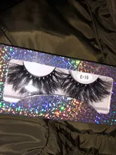 Sirena roja para pestañas, 1 par de pestañas de visón de 25mm, pestañas tupidas alargadas y dramáticas, maquillaje 3d de 25mm, venta al por mayor