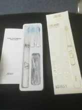 Seago-cepillo de dientes eléctrico recargable, dispositivo sónico con 3 cabezales de repuesto, temporizador de 2 minutos y 4 modos de cepillado, resistente al agua, SG551